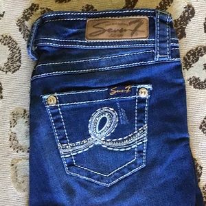 Seven7 Distressed Ankle Skinny Jean